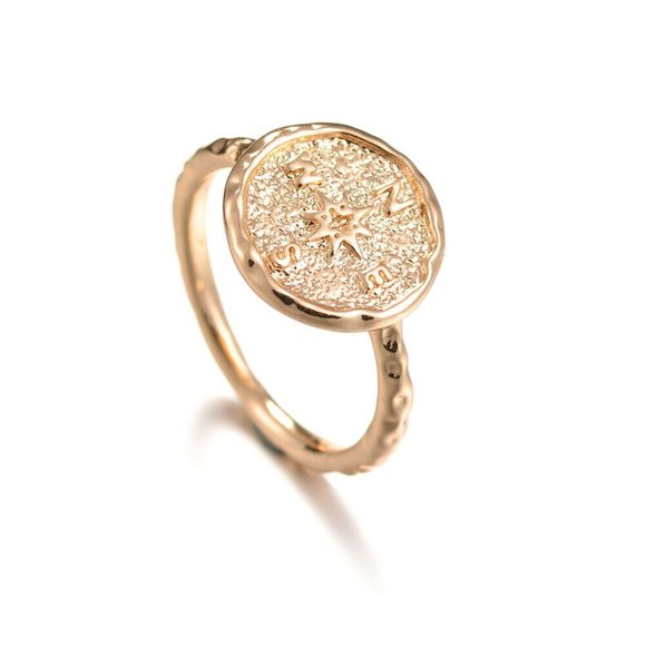 NWOT Gold Compass Ring - Picture 3 of 9